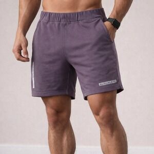 Alphalete men's shorts small greyish purple LBD More 1502 performance